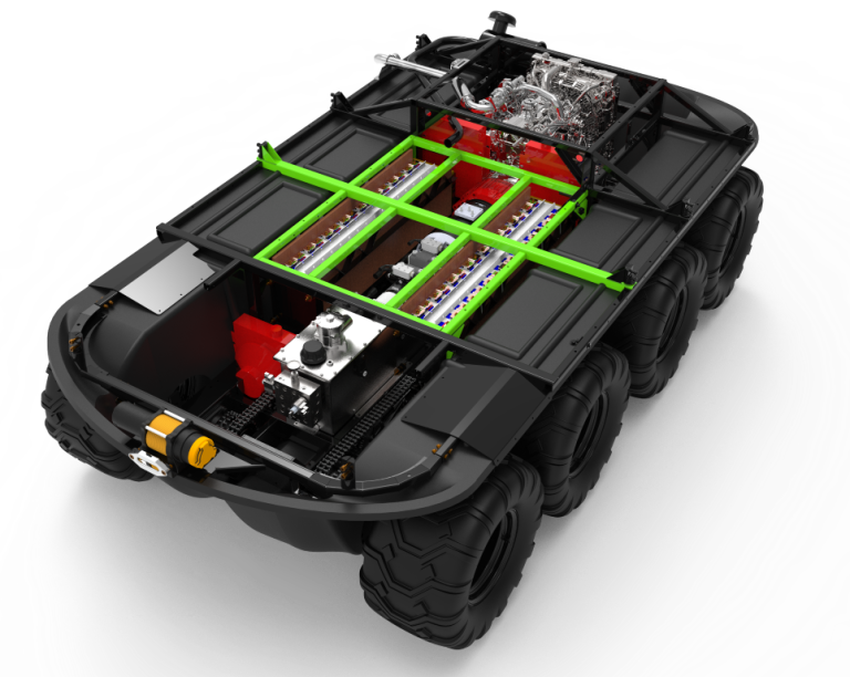 Proteus hybrid diesel-electric battery pack