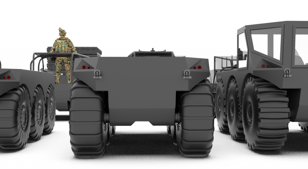Lineup of Agile unmanned ground vehicle variants